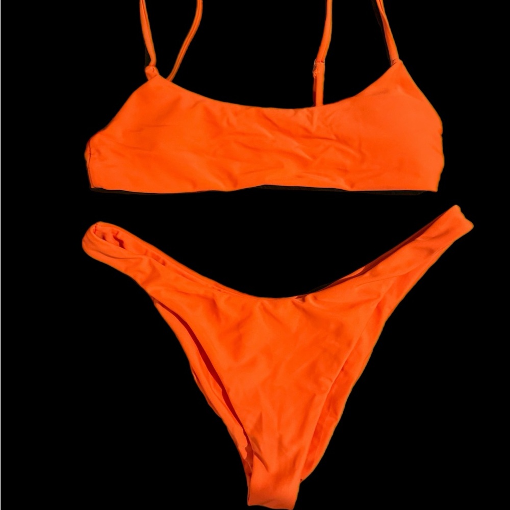 Orange Bikini Two-Piece Swimsuit – Women Swim